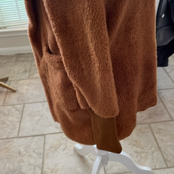 Copper Teddy Hoody Cardigan - Picture 2 of 5